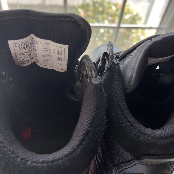 511 ATAC 6 Zip up UP Boot Womens Size 4 Black Tactical Leather Security Combat - Picture 6 of 13